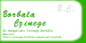 borbala czinege business card